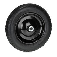 SCHUBKARRENRAD - Schwarz, Kunststoff/Metall (34.5/34.5/9cm) - Relaxdays