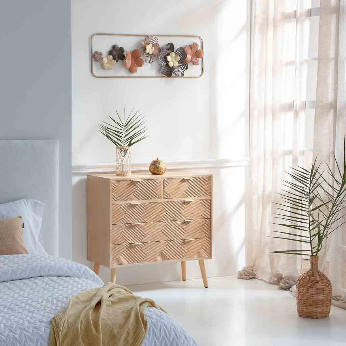 WANDDEKO-OBJEKT aus Metall, 31x90x4cm - Multicolor, Metall (31.1/4.4/89.5cm) - Wanderlust