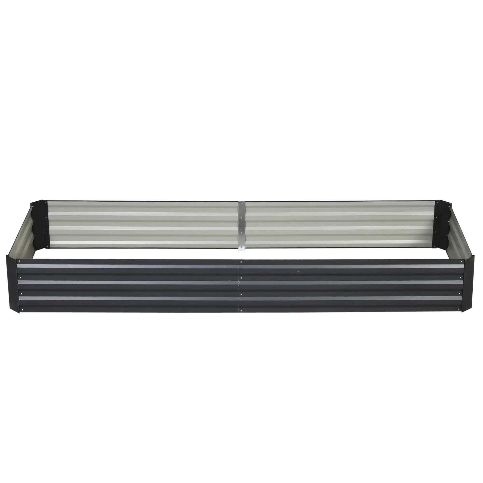 HOCHBEET 241/90.5/30 cm Grau - Grau, Metall (90.5/30/241cm) - Oxeza