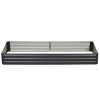 HOCHBEET 241/90.5/30 cm Grau - Grau, Metall (90.5/30/241cm) - Oxeza