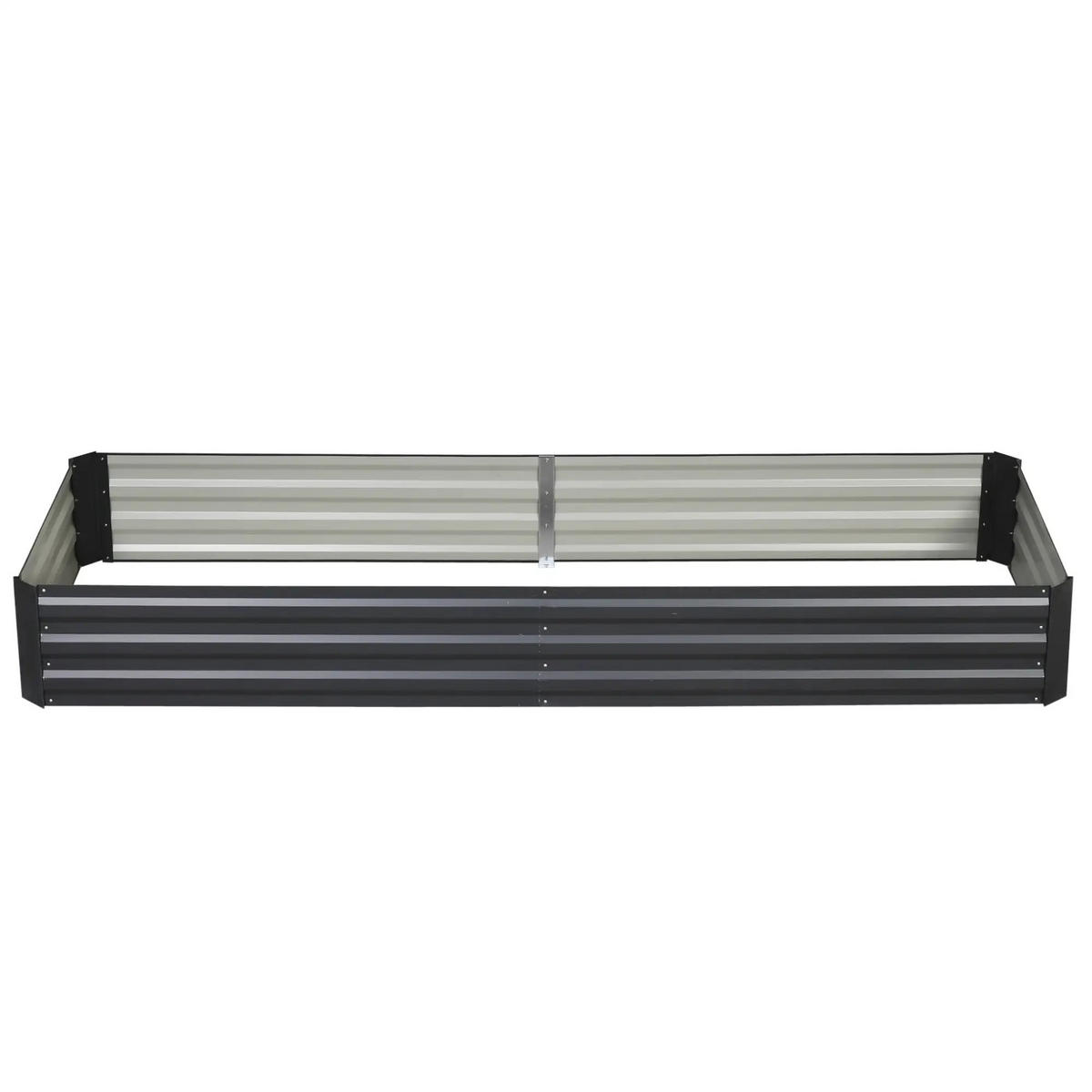 HOCHBEET 95x90x30 cm Stahl grau - Grau, Metall (241/30/90.5cm) - Fortuna Lai