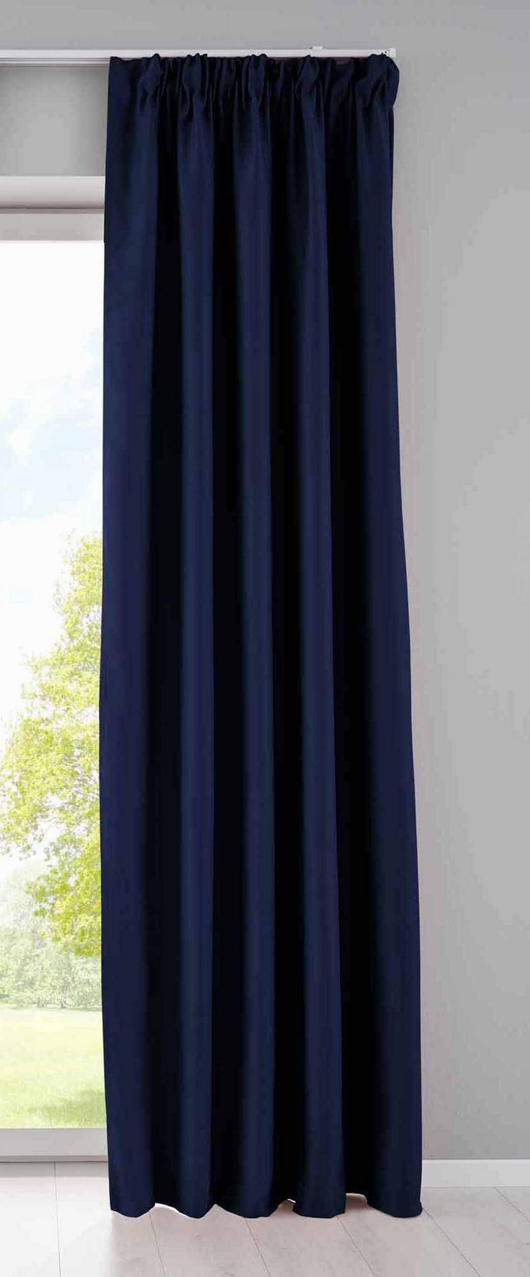 VORHANG »NewYork« HxB 225x140 cm Blau - Blau, Textil (140/225cm) - Gardinenbox