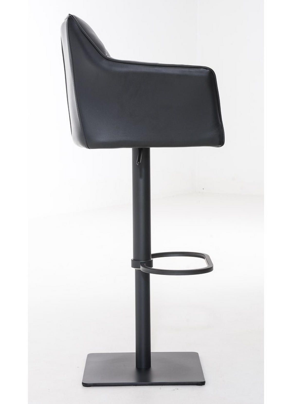 BARHOCKER Set Damaso 88x64x45 cm schwarz - Schwarz, Leder (64/88/45cm) - furnicato
