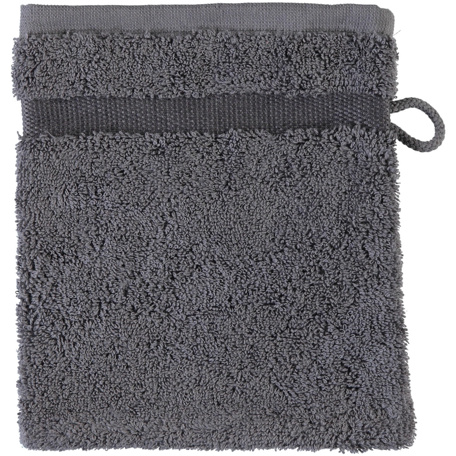 Rhomtuft Waschlappen Grau 16x22 cm