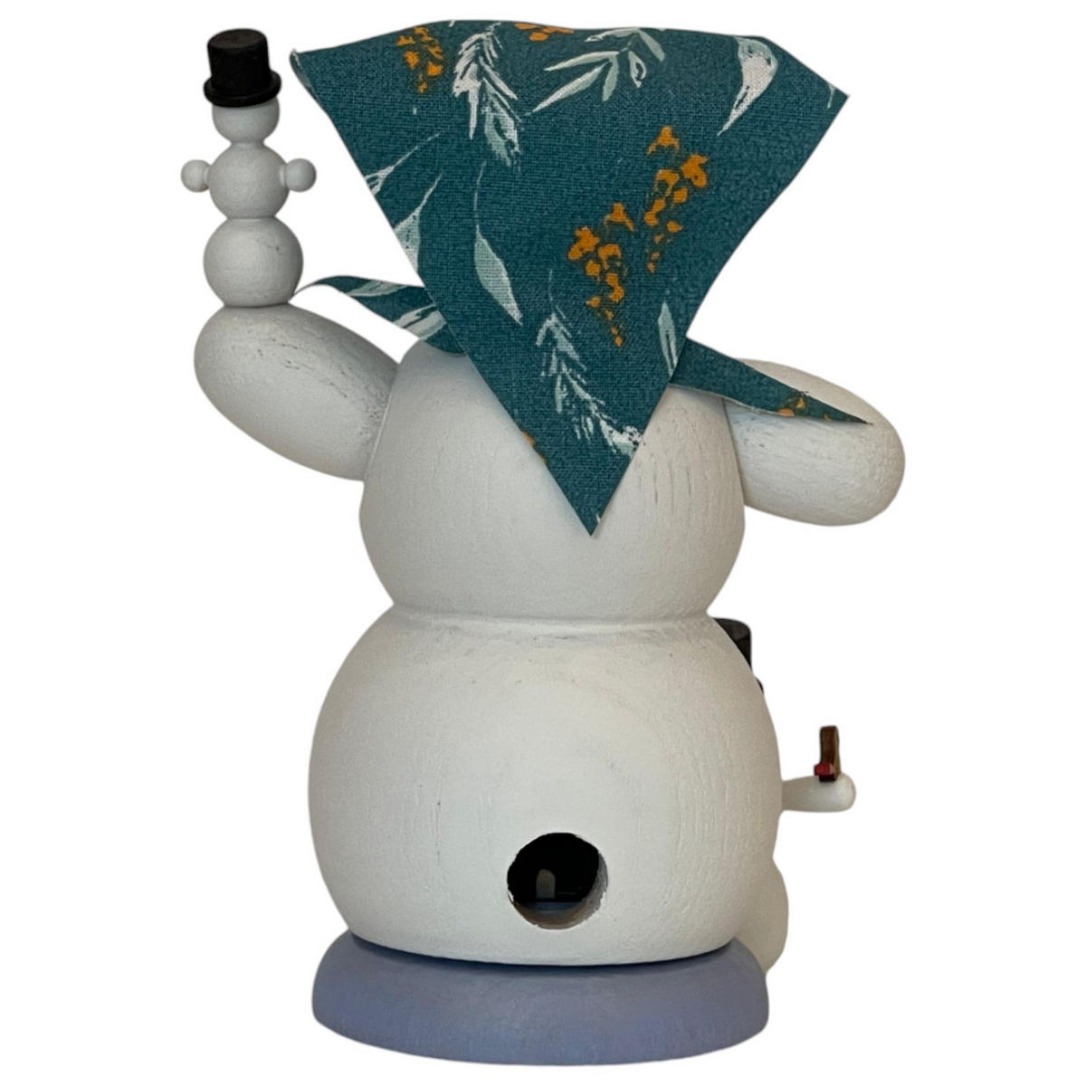 RAUCHFIGUR Schneemann Schneefrau mit 2 Kindern 13 cm - Multicolor, Holz (6/13/10cm)