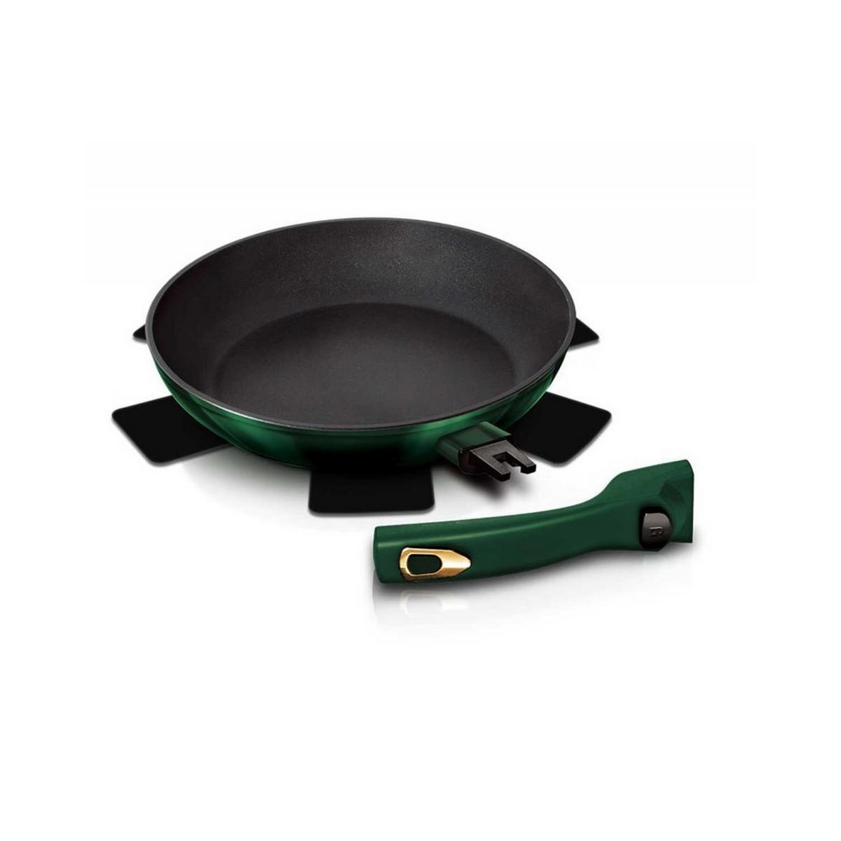 GRILLPFANNE Silber 24/24/4.8 cm BH6087 - Silberfarben, Kunststoff (24cm) - Berlinger Haus