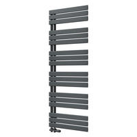 HEIZKÖRPER 159,9/60 cm Anthrazit Warmwasser aus Stahl 1005 W mit Mittelanschluss G1/2" - Anthrazit, Metall (60/159.9/5.9cm) - S'AFIELINA