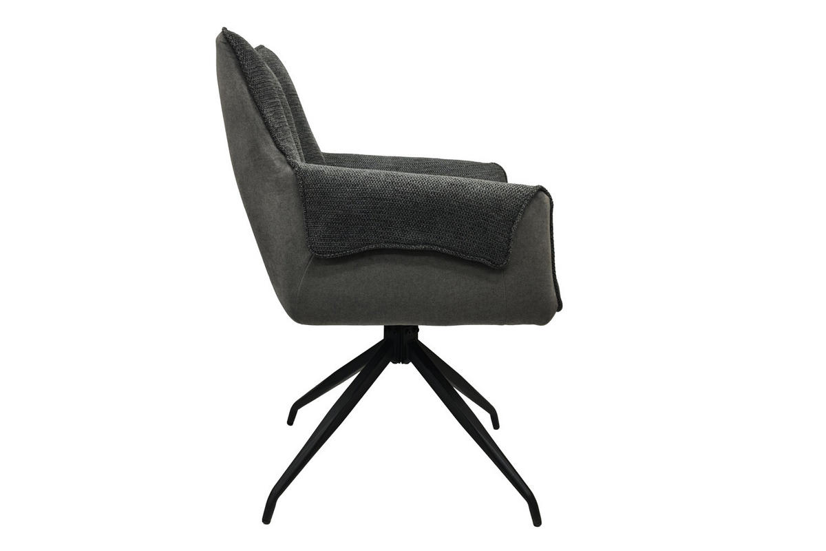 ESSZIMMERSTUHL Sinosa, Webstoff, Grau - Grau, Textil (64/87/63cm) - dasmöbelwerk