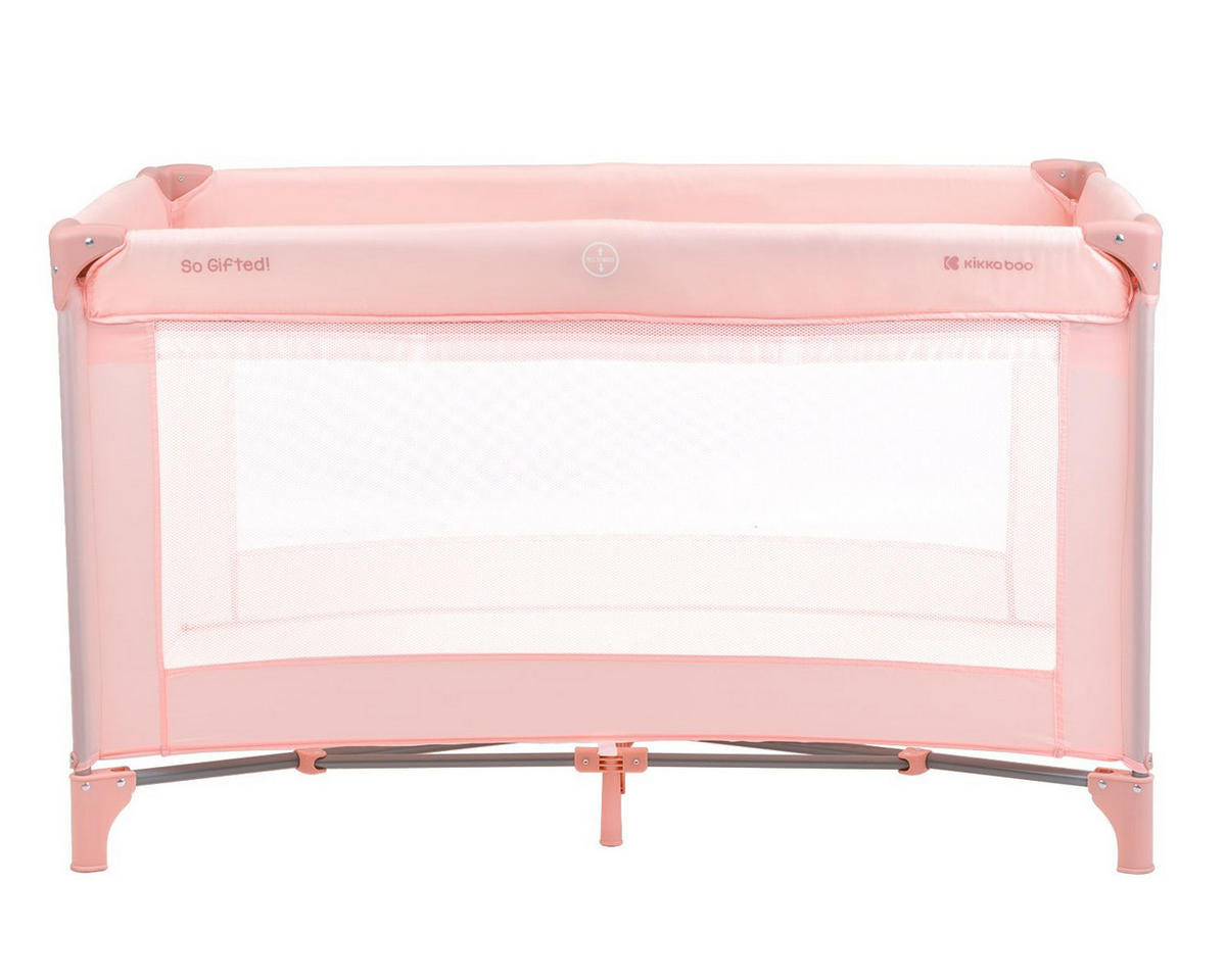 REISEBETT So Gifted rosa pink 2 Ebenen Matratze, Tragetasche, Öffnung - Rosa, Metall (65/125cm) - Kikka boo