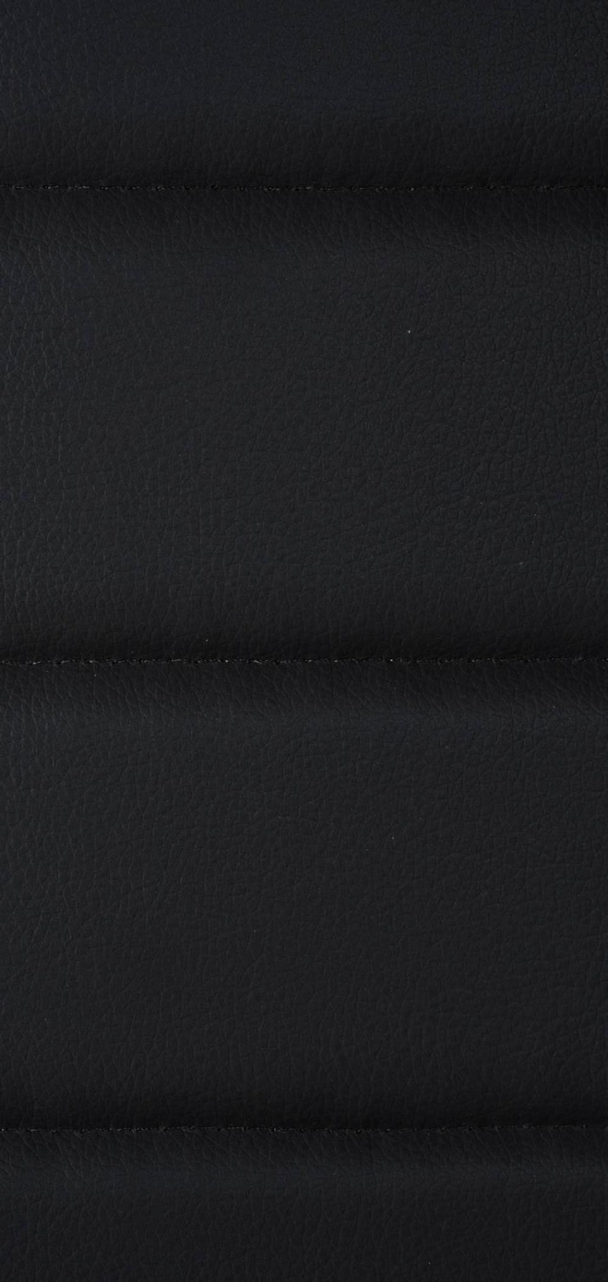 STUHL 4er Set Lederlook schwarz - Schwarz, Textil/Metall (41.5/99/40cm) - CLP