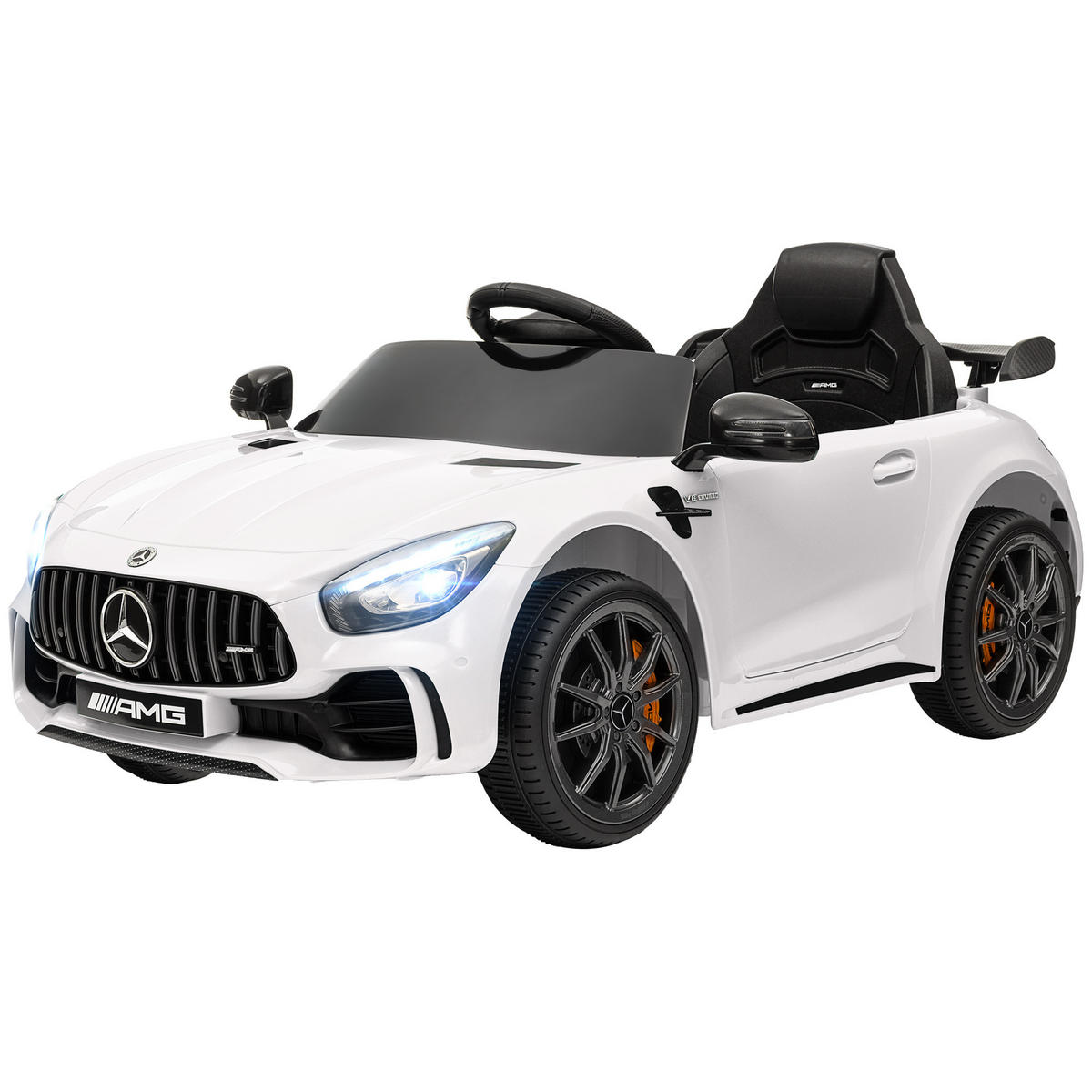 ELEKTRO-KINDERAUTO DE-06269 Mercedes-AMG lizenziert mit Fernbedienung Weiß - Weiß, Kunststoff/Metall (108/67/46cm) - ComfortXL