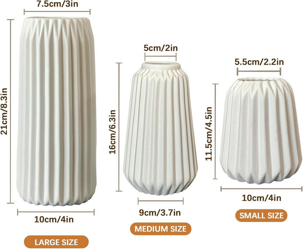 VASE Keramik - Weiß, Keramik (24.5cm) - LIBRATON