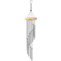 WINDSPIEL mit 12 Röhren 58 cm - Silberfarben, Metall (58/8.5/8.5cm)