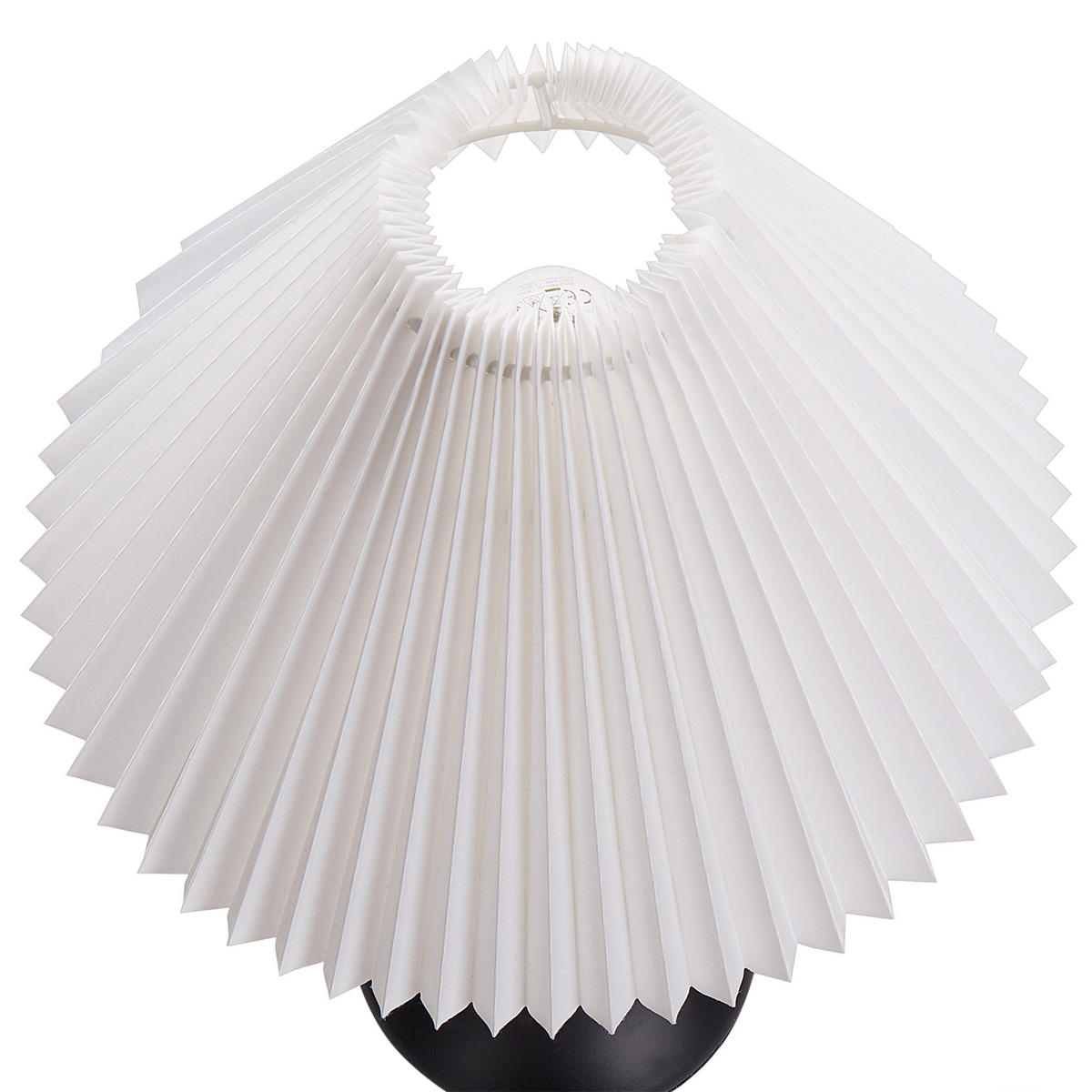 TISCHLEUCHTE Weiß/Schwarz Jikawo - Schwarz/Weiß, Metall (29/29/49cm) - Beliani