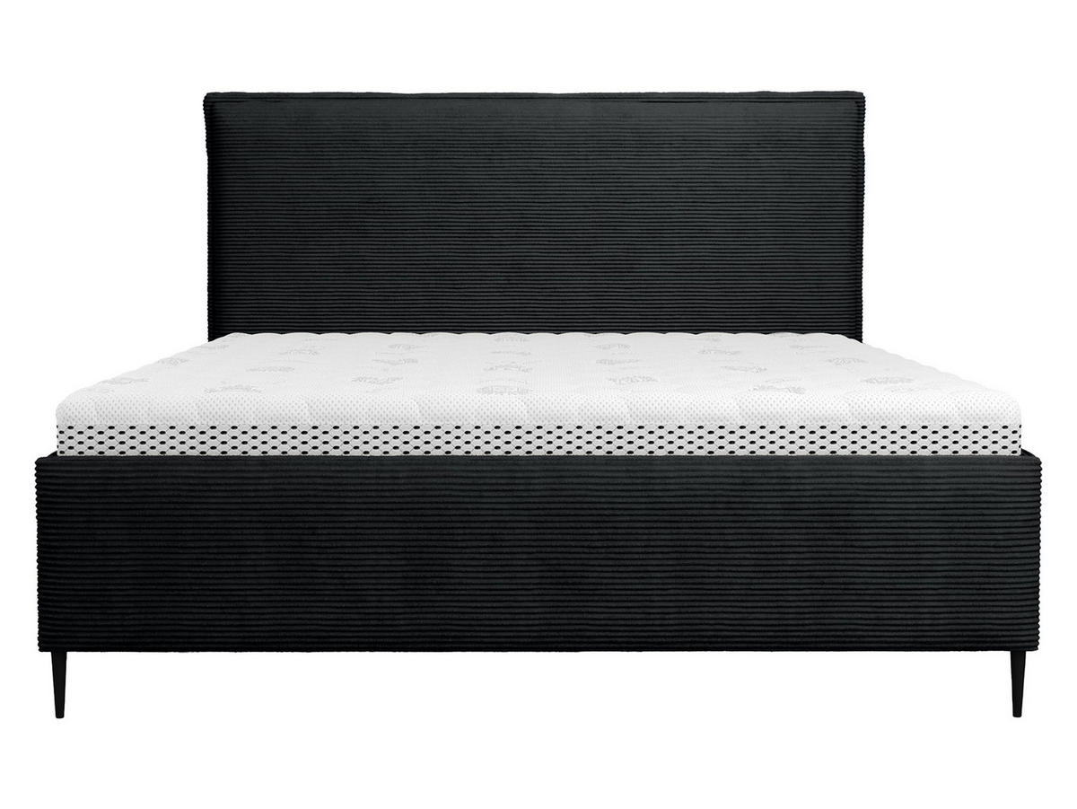 POLSTERBETT Puretta - Anthrazit/Schwarz, Holzwerkstoff/Textil (180/200cm) - MIRJAN24