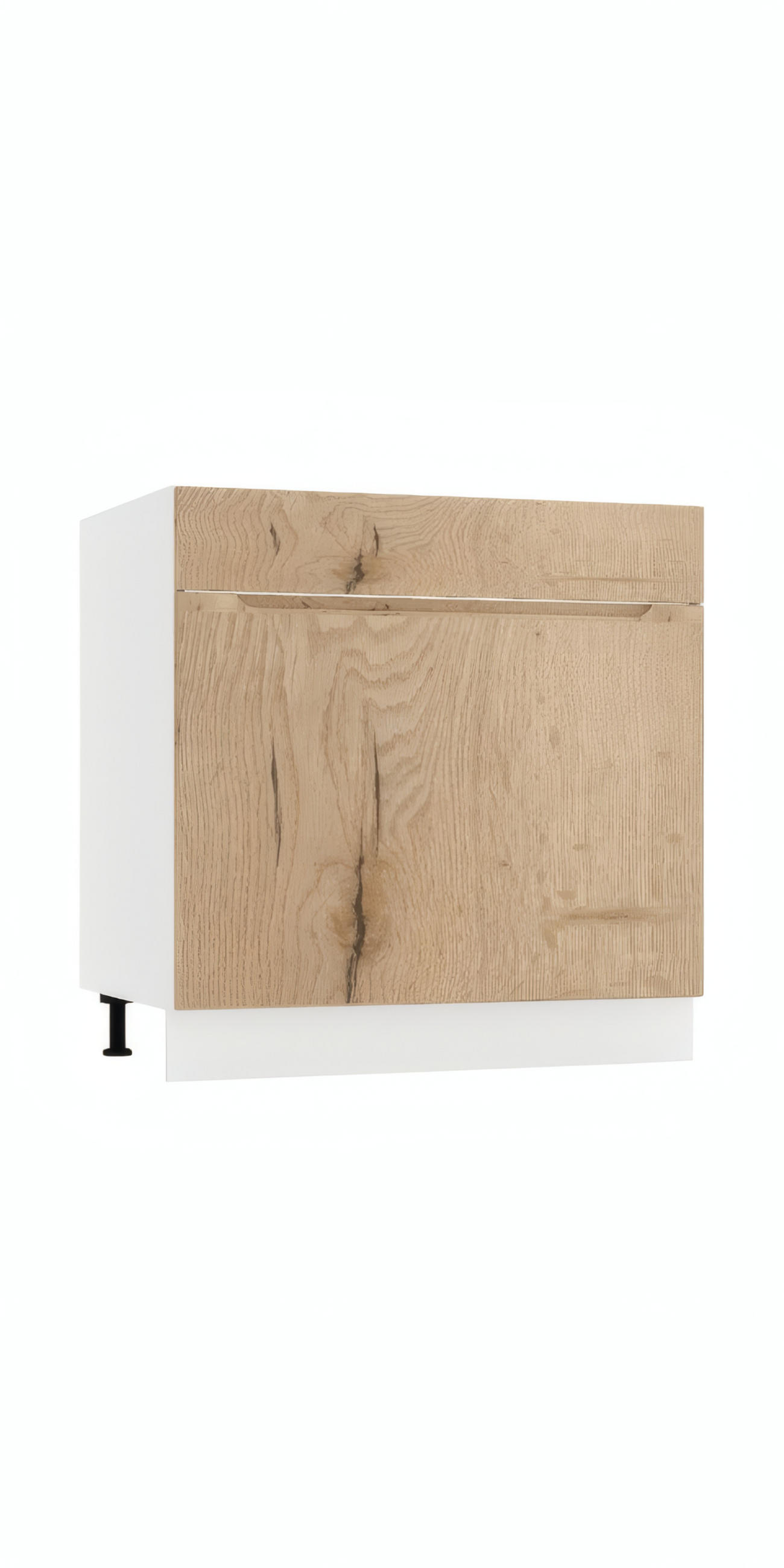 SPÜLENUNTERSCHRANK D80ZL S/1 - Zivora - Moderne Küchen Gestaltung - Eiche Artisan, Holz (80/82/52.4cm) - ROYAL24_MARKT