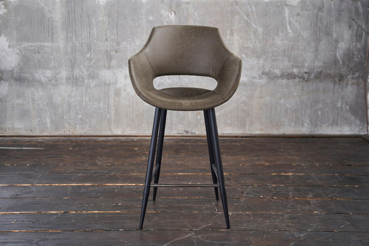 THEKENHOCKER ZAJA Grün Microfaser - Grün, Textil (57/103/59cm) - KAWOLA