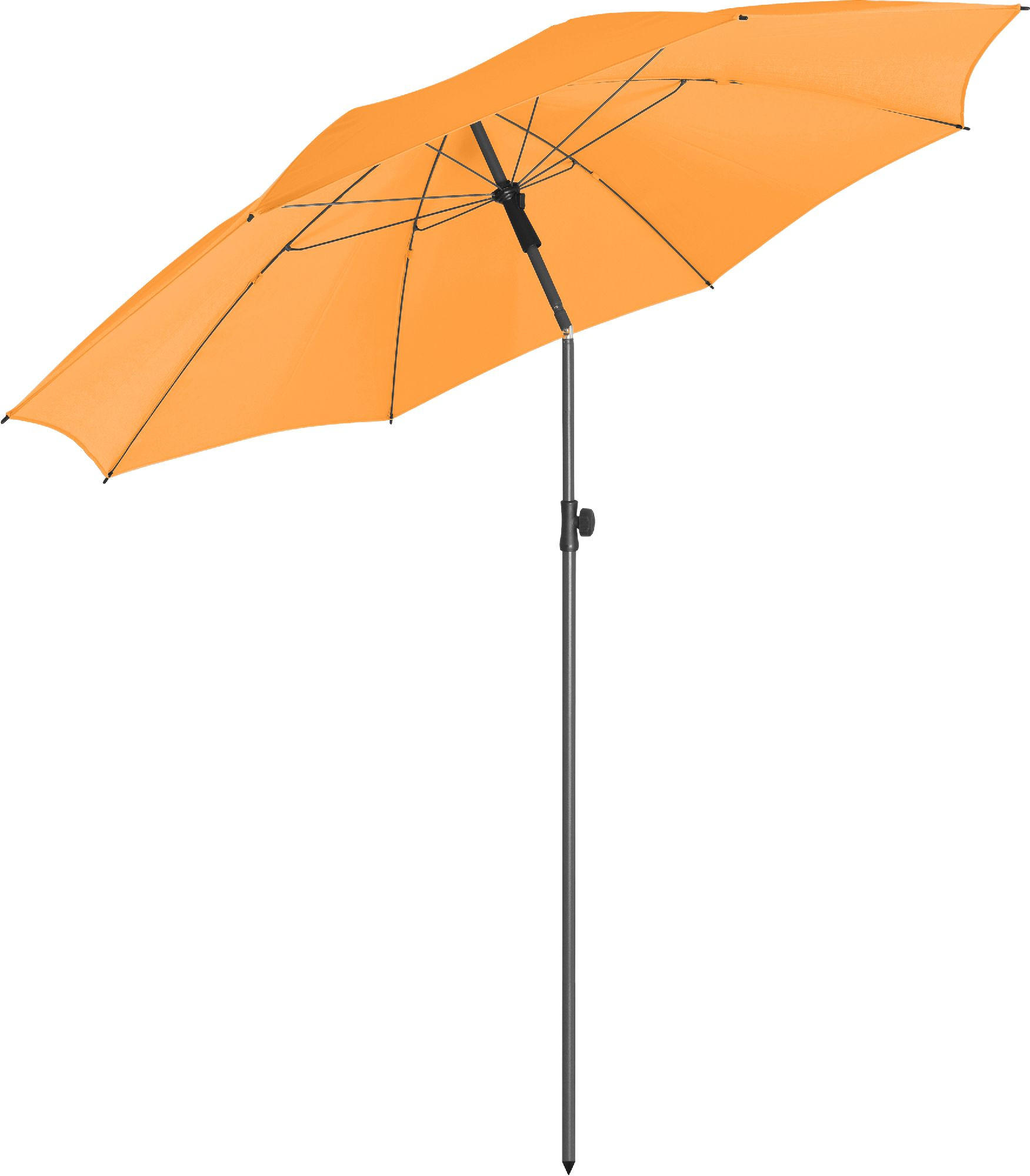 SONNENSCHIRM 200/200/126 cm - Orange, Kunststoff (200/200cm) - FARE