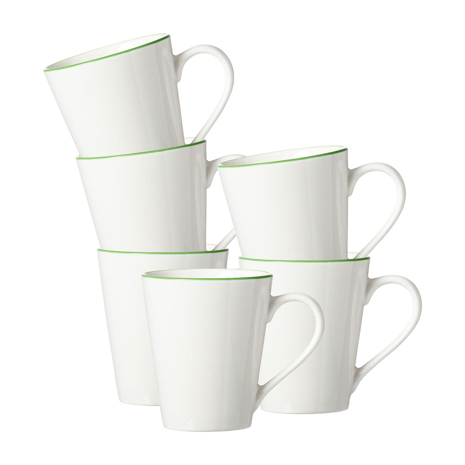 HENKELBECHER Adela grün 300 ml 6er Set - Grün, Keramik (0.3L) - Ritzenhoff Breker