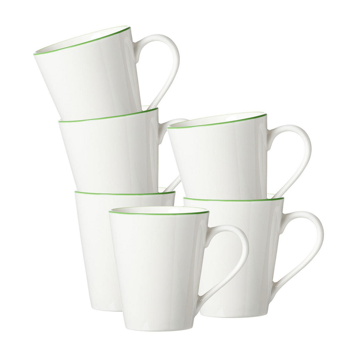 HENKELBECHER Adela grün 300 ml 6er Set - Grün, Keramik (0.3L) - Ritzenhoff Breker