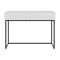 SCHMINKTISCH Veldio weiß 110 cm - Schwarz/Weiß, Holzwerkstoff/Metall (110/79/40cm) - Selsey