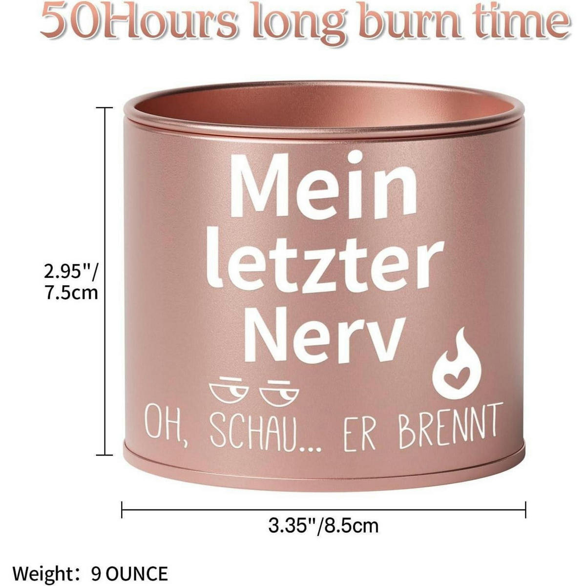 DUFTKERZE Lavendel 9 oz - Flieder, Paraffin (7.5cm)