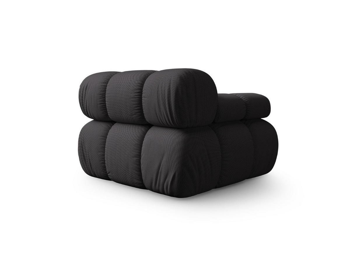 MODUL links Bellis aus 3D-Stoff expresso - Graubraun, Textil (94/70/94cm) - Micadoni