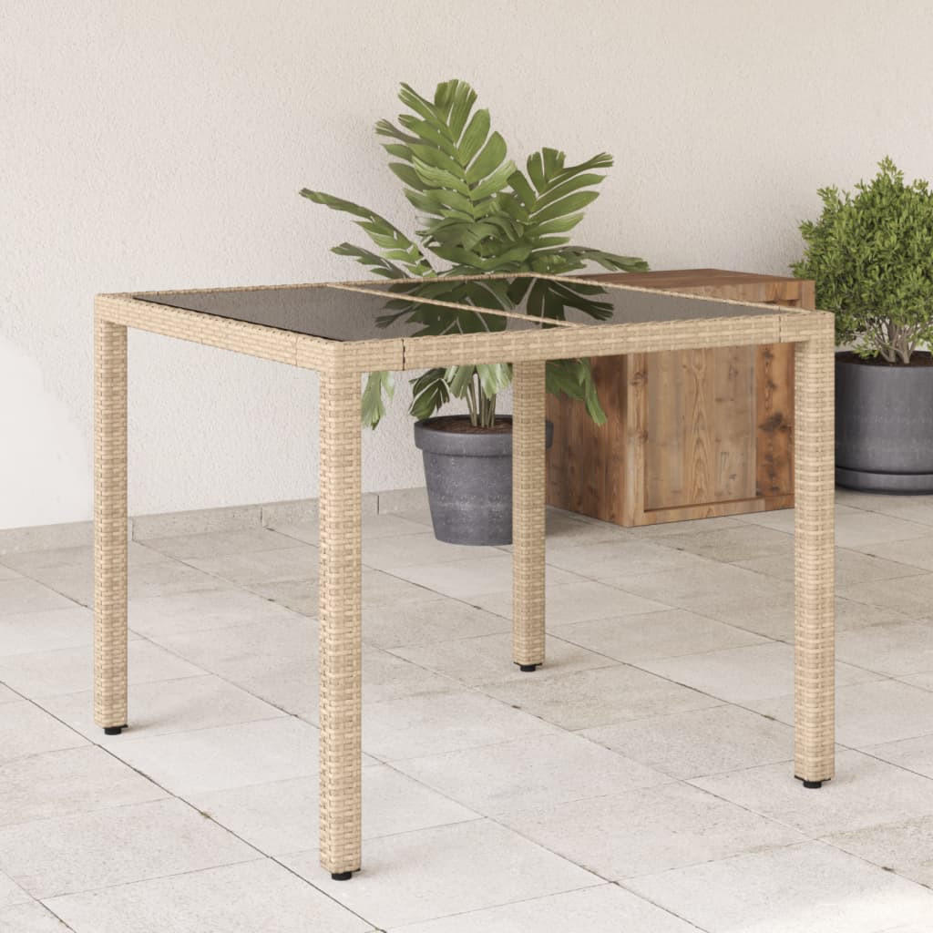 GARTENTISCH Tischger 90/75/90 cm - Beige, Naturmaterialien (90/90/75cm) - ZMH