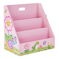 KINDERBÜCHERREGAL 3-stöckiges großes, Rosa, 48cm - Pink, Holz (48/48/30cm) - Teamson Kids