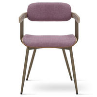 STUHL Massivholz 51 x 53 x 78 cm violett POLSTERSTÜHLE #01 - Violett, Holz (51/78/53cm) - Massivmoebel24