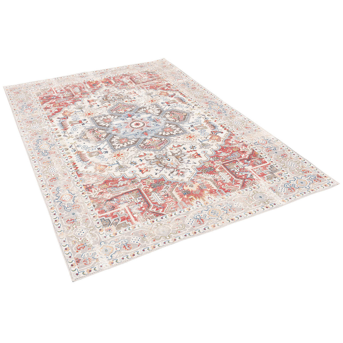 VINTAGE DESIGNERTEPPICH FINESSE ORIENT KESHAN - Rot/Creme, Textil (80/150cm) - Pergamon