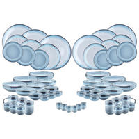 KOMPLETTSERVICE Plus Genesis - 60er-Set - Meer - Blau, Keramik (1/1/1cm) - Björn