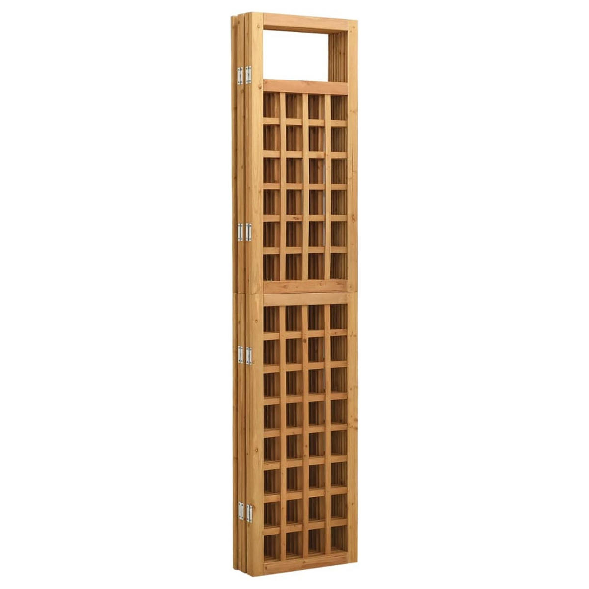 SPALIER/PARAVENT 5-Teilig Massivholz Tanne 201,5/180 Cm - Braun, Holz (180/180/201.5cm) - vidaXL