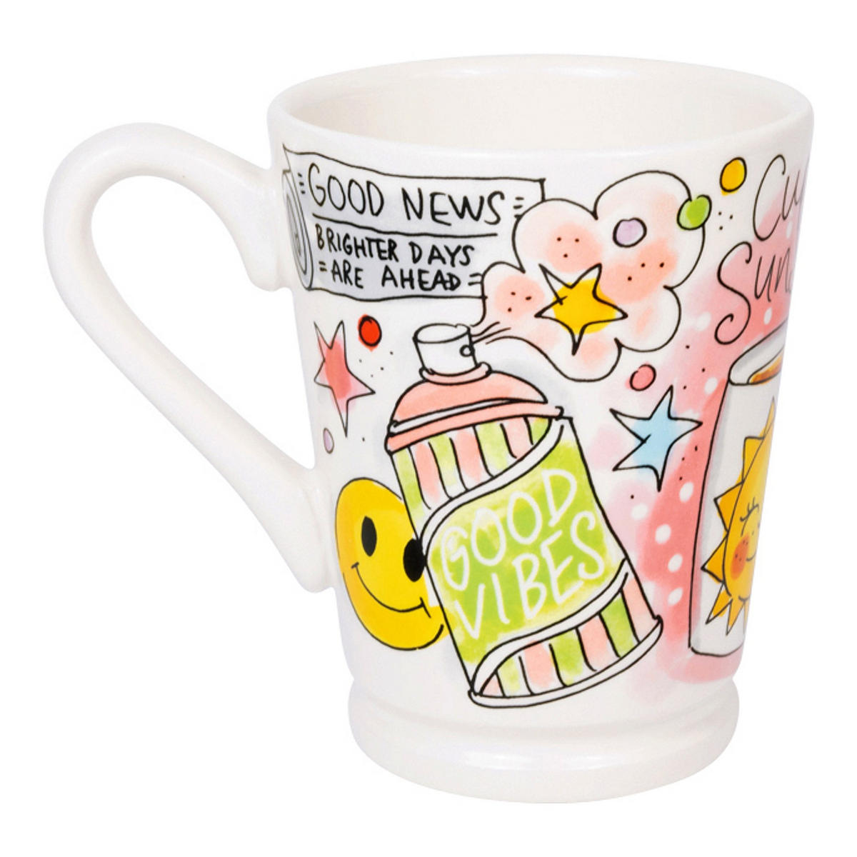 MAZAGRAN-BECHER Tasse voller Sonnenschein in Bunt - 500 ml - Multicolor, Keramik (0.5L) - Blond Amsterdam