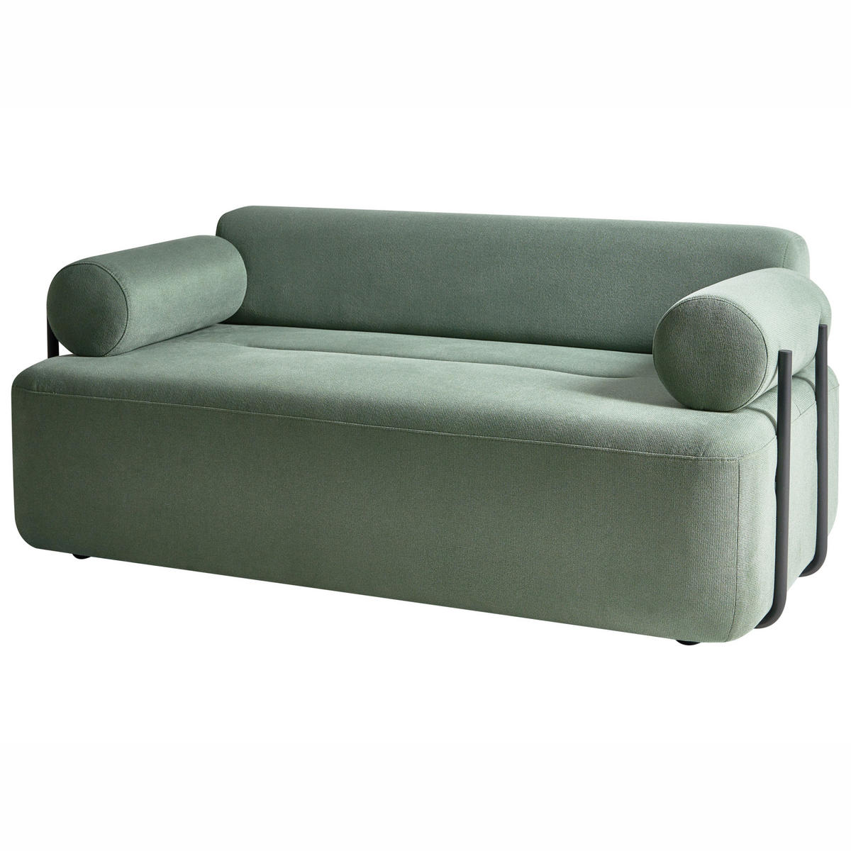2-SITZER-SOFA Stoff Hellgrün Elva - Hellgrün, Textil (170/74/100cm) - Beliani