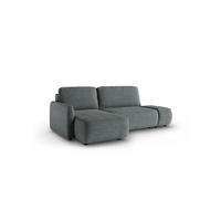 ECKSOFA Luka Mit Schlaffunktion - Dunkelgrau, Holzwerkstoff/Textil (229/148cm) - Fun Möbel