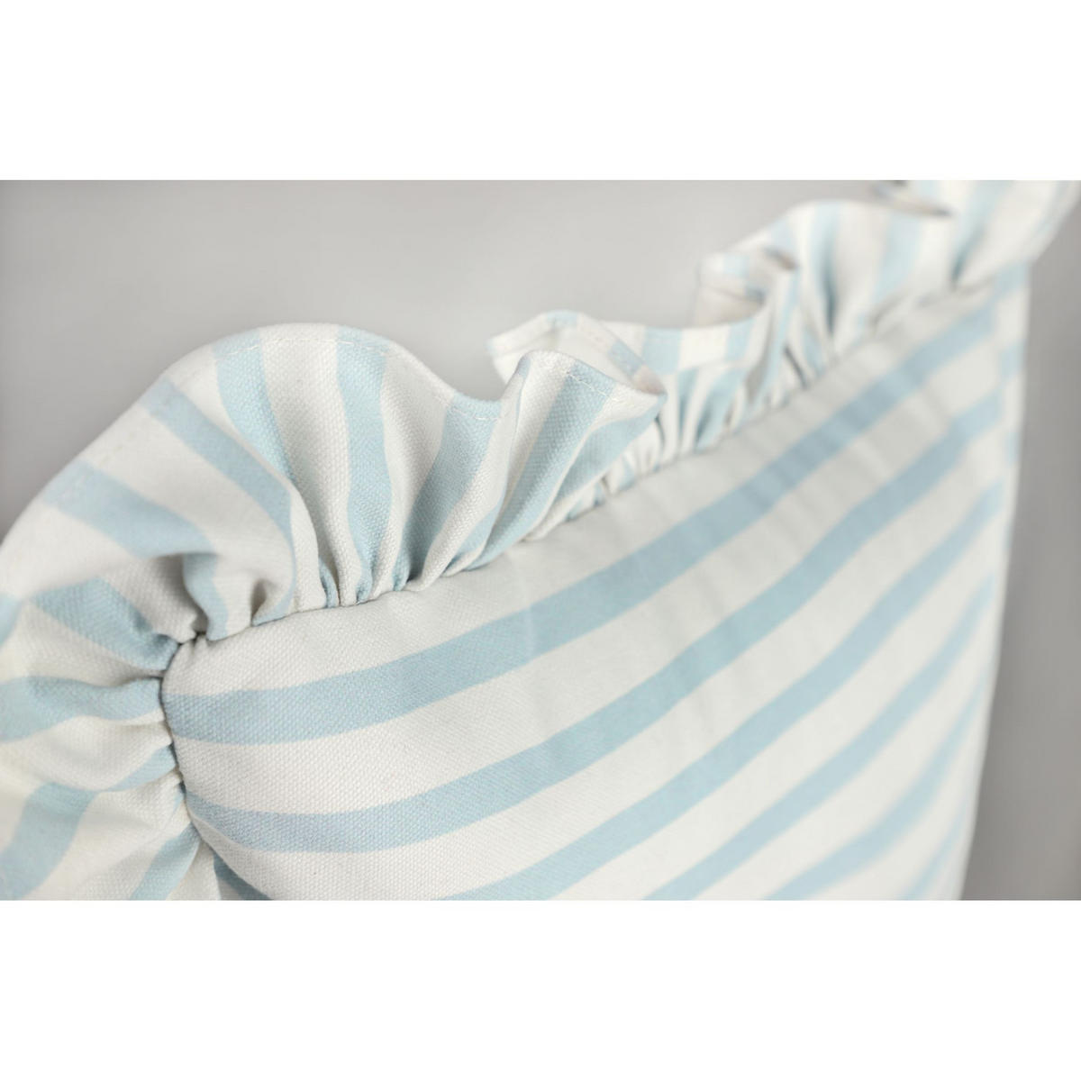 KISSENHÜLLE VOLANT - Hellblau, Textil (45/45cm) - Tom Tailor