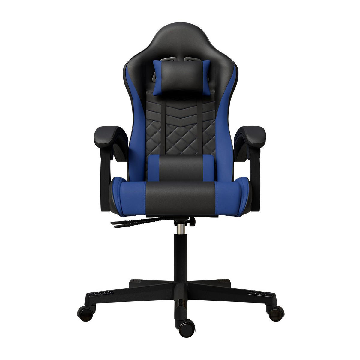 GAMINGSTUHL HyperSeat schwarz/blau - Blau, Kunststoff (63/131/121cm) - Juskys