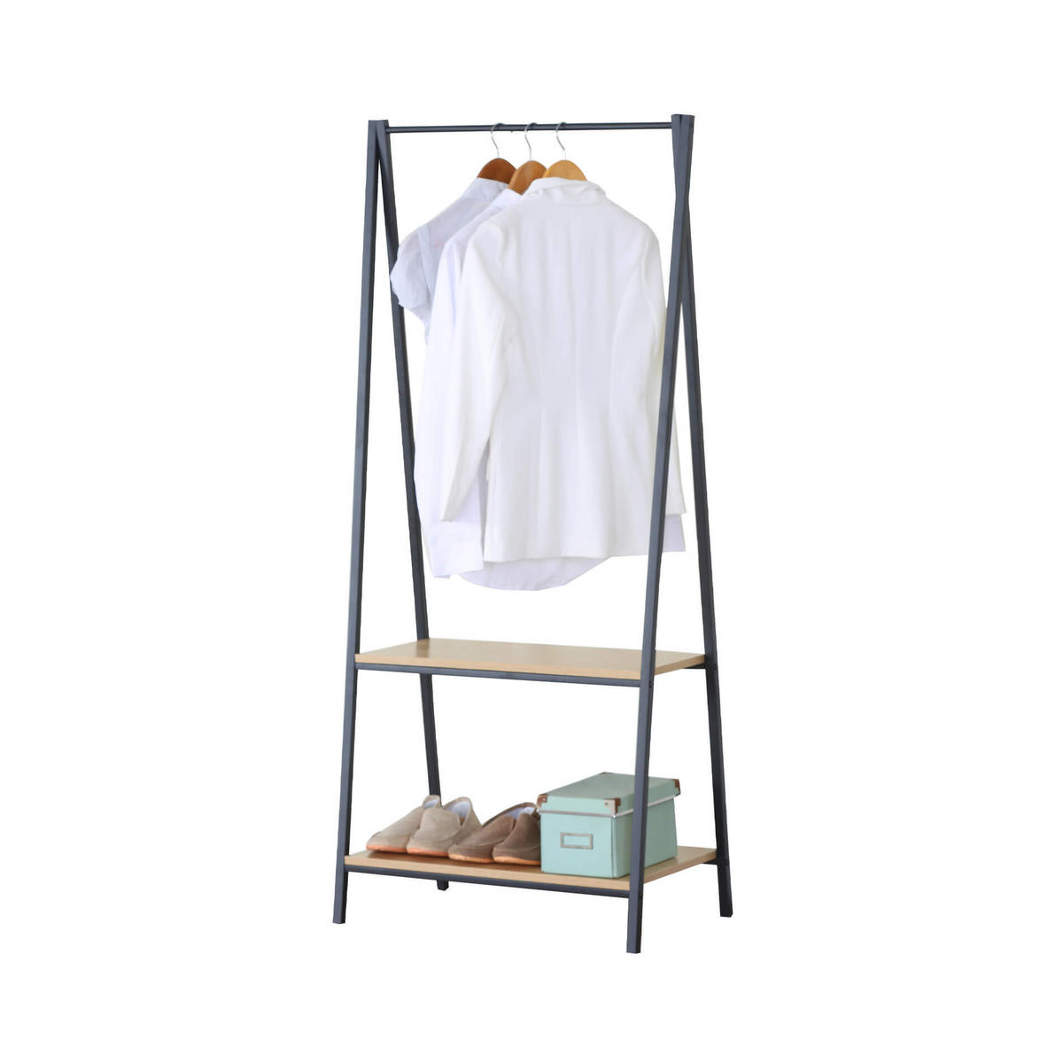 KLEIDERSTÄNDER Beige 40/64/150 cm - Beige, Metall (40/150/64cm) - Mobili Rebecca