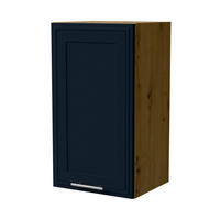 HÄNGESCHRANK Salo W2/40 Eiche Artisan / Indigo Matt 40 / 32,5 / 72cm - Eiche Artisan/Dunkelblau, Holz/Holzwerkstoff (40/72/32.5cm) - Feldmann-Wohnen