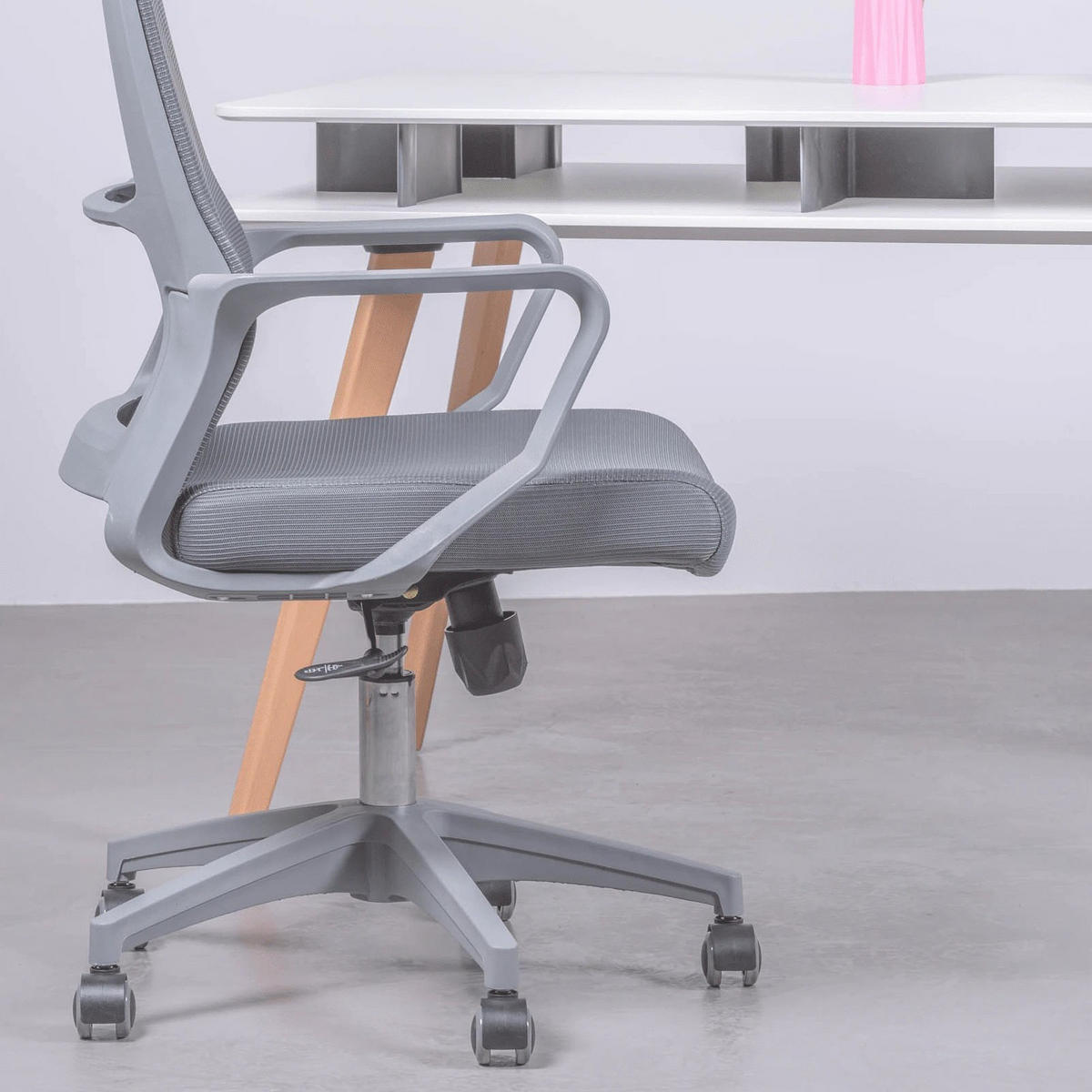 BÜROSTUHL Textil Dunkelgrau - Dunkelgrau, Textil (60/100/58cm) - Nest Dream
