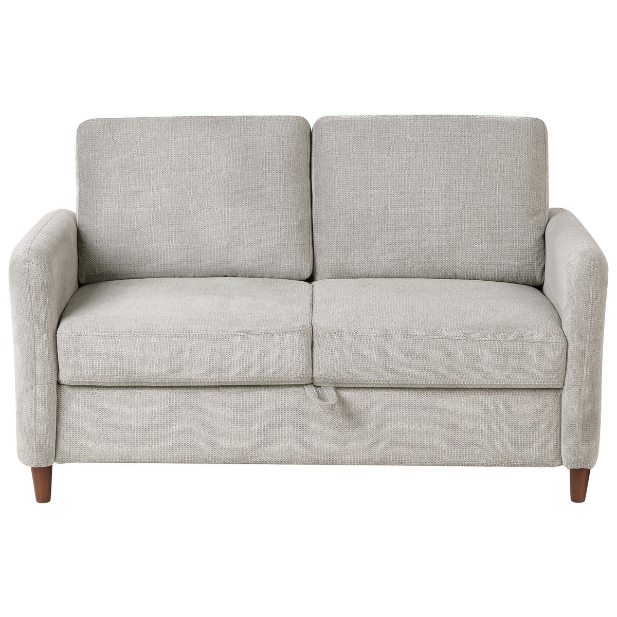 SADA POHOVEK 5-místná Látka Šedá Mare - tmavě šedá/hnědá, textil (184/88/77cm) - Beliani