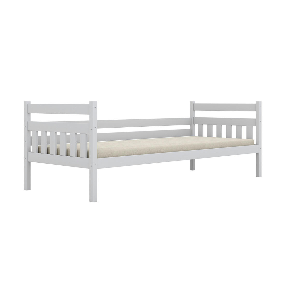 KREVET 90/200 David Bijeli - bijela, drvo (90/200cm) - Petits-meubles