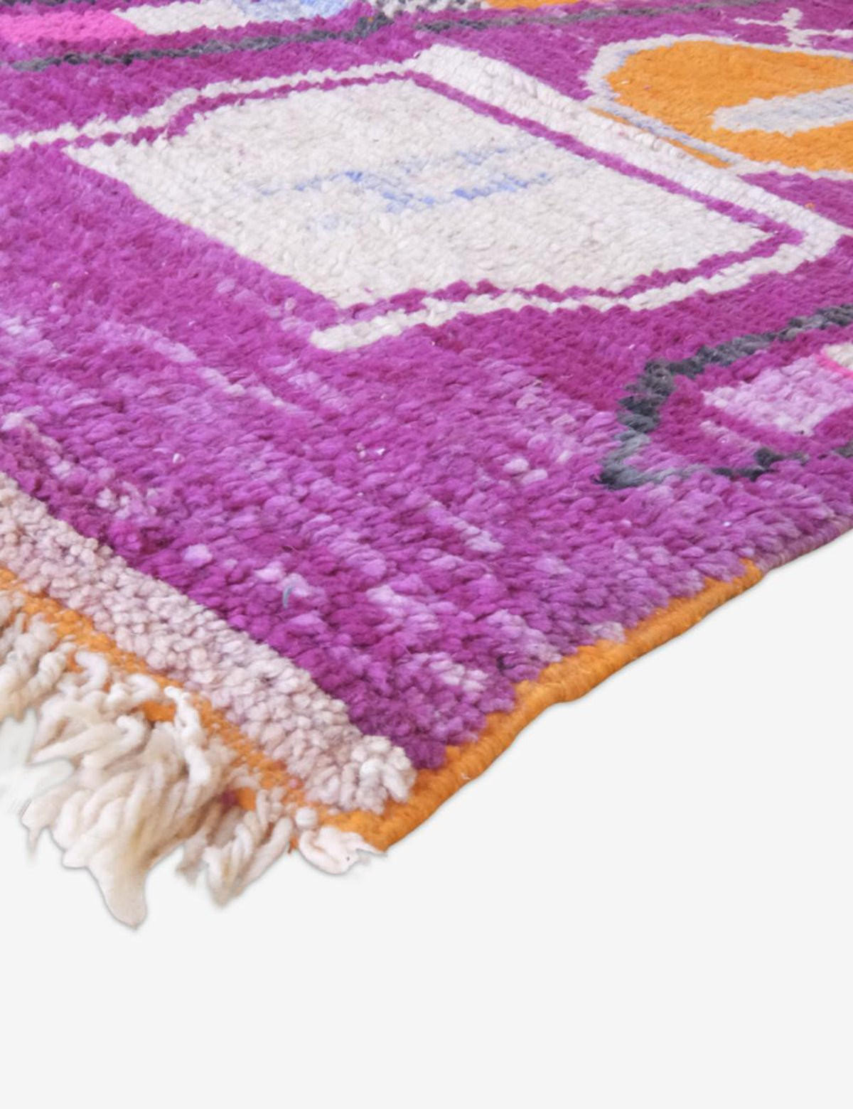 BERBERTEPPICH Teppichläufer marokkanisch aus reiner Wolle 200x 300 cm - Pink, Naturmaterialien (200/300cm) - AFK Living