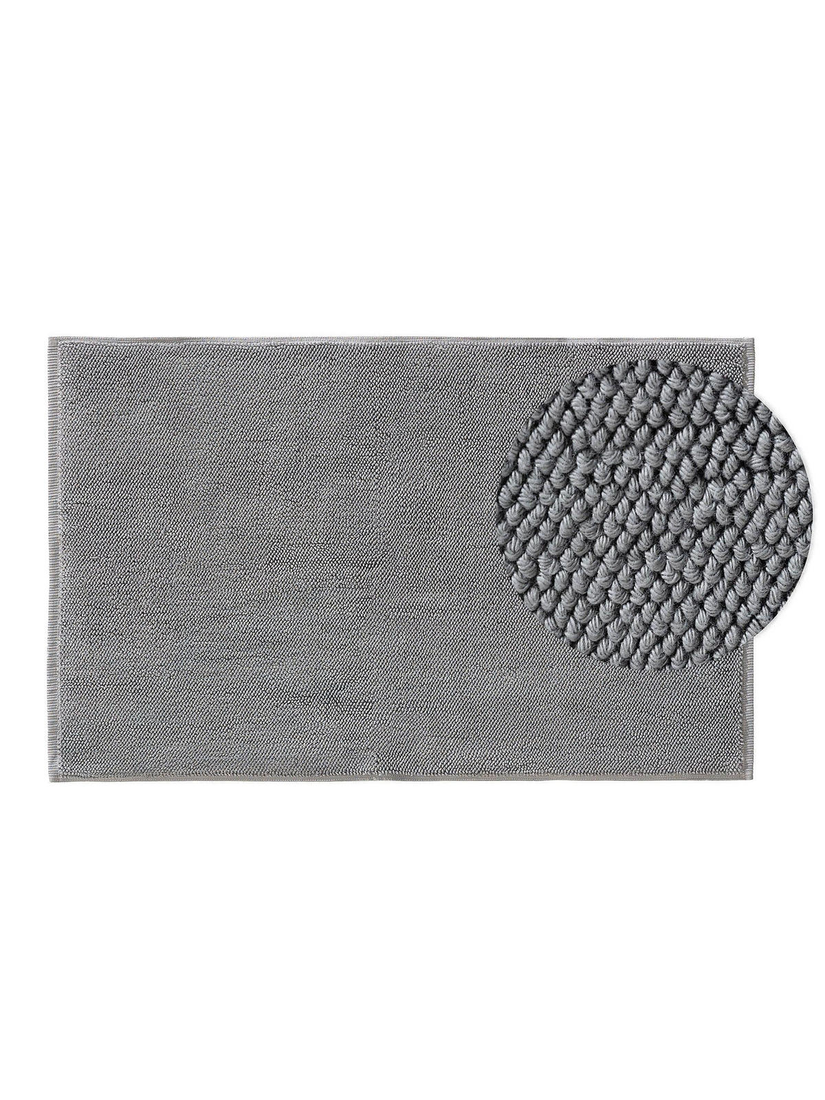BADEMATTE Ole Anthrazit 70x120 cm - Anthrazit, Textil (70/120cm) - benuta Nest