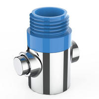 DUSCHKOPF Absperrventil Chrom G1/2 - Blau, Kunststoff (3.6/2.4/4.4cm)