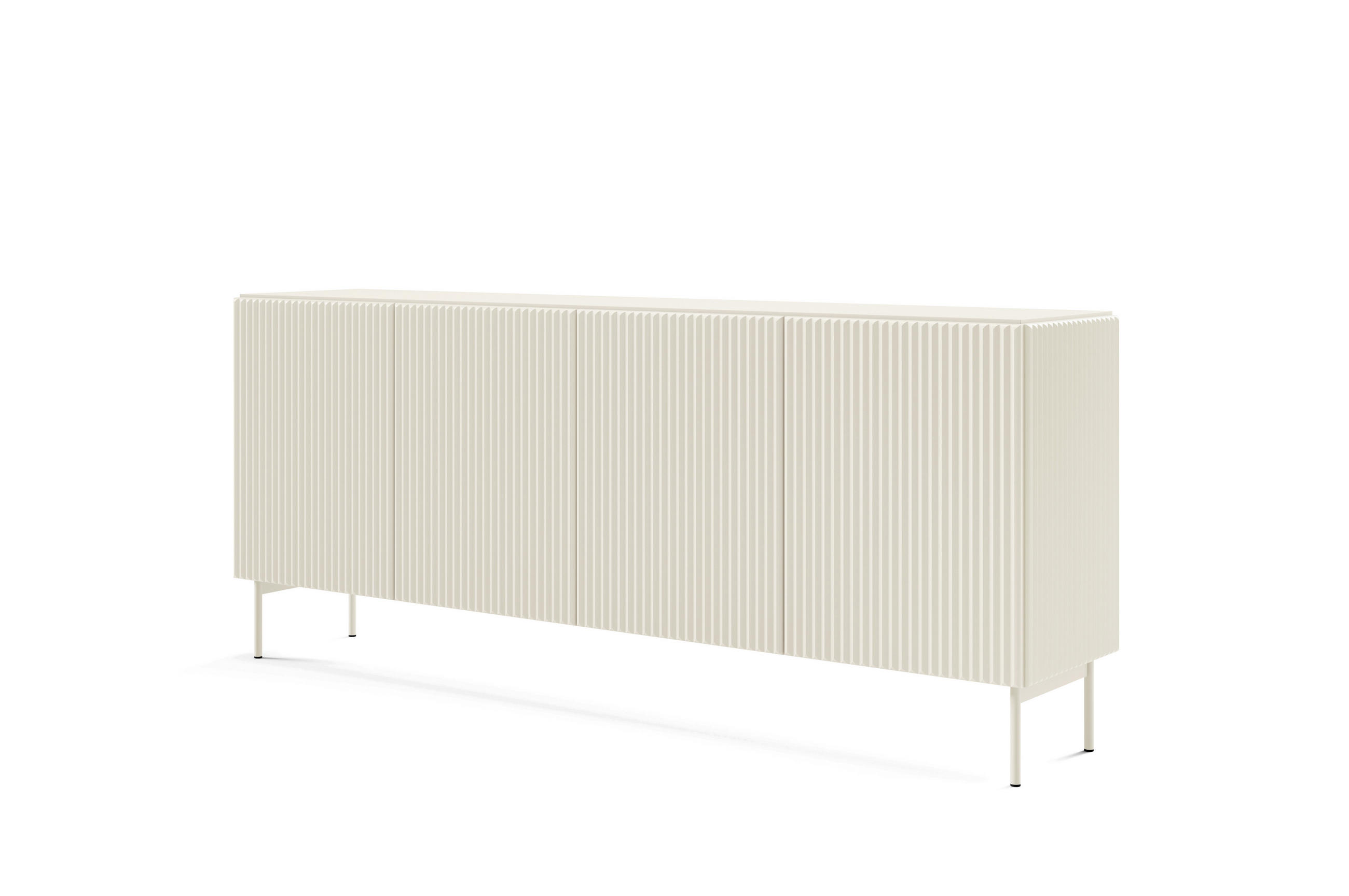 KOMMODE, Kaschmir, 195,2 x 81,2 x 39,8 cm - Beige, Holzwerkstoff (195.2/81.2/39.8cm) - 3XE LIVING