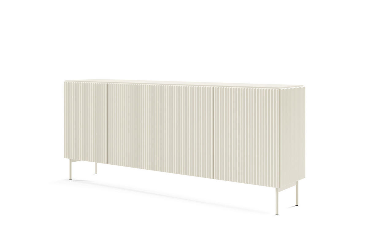 KOMMODE, Kaschmir, 195,2 x 81,2 x 39,8 cm - Beige, Holzwerkstoff (195.2/81.2/39.8cm) - 3XE LIVING