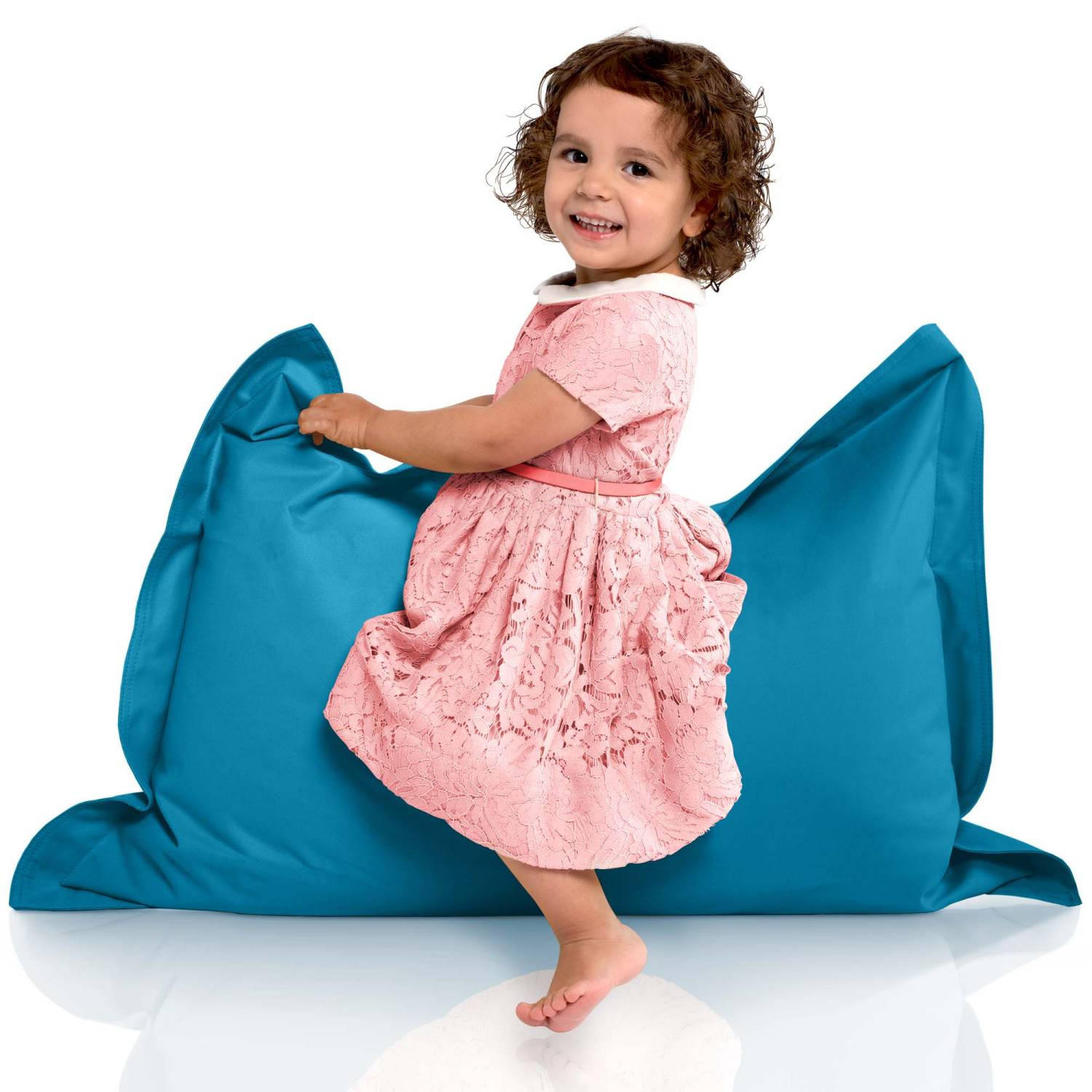 KINDER-SITZSACK 70x100cm - 70 Liter - Blau, Textil (70/10/100cm) - Green Bean