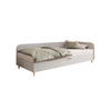 BOXBETT MIKO 80x200 mit Matratze H3, Bonell und Topper RIVIERA 82+LINCOLN 2 - Hellgrau, Textil (80/200cm) - Bedante
